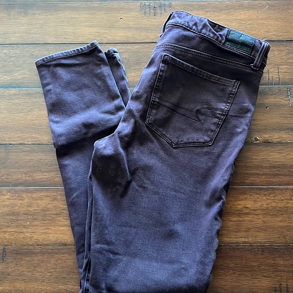 American Eagle Outfitters Dark Purple Jeggings